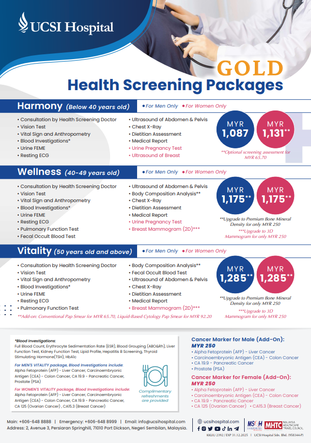 Gold HS Packages (Men & Women)